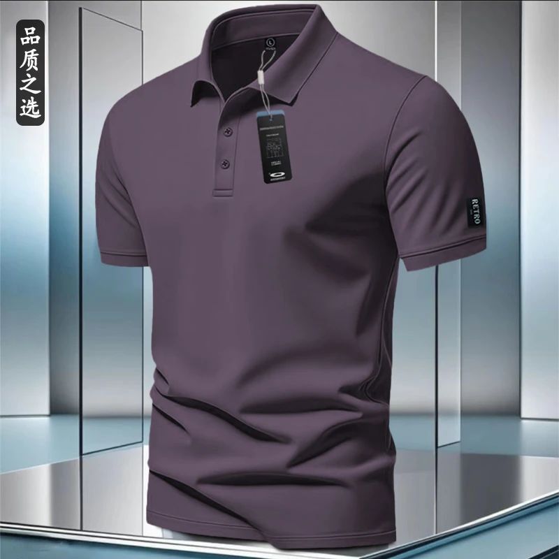 美式凉感宽松男装男士短袖Polo衫休闲夏季速干透气流行大码上衣t