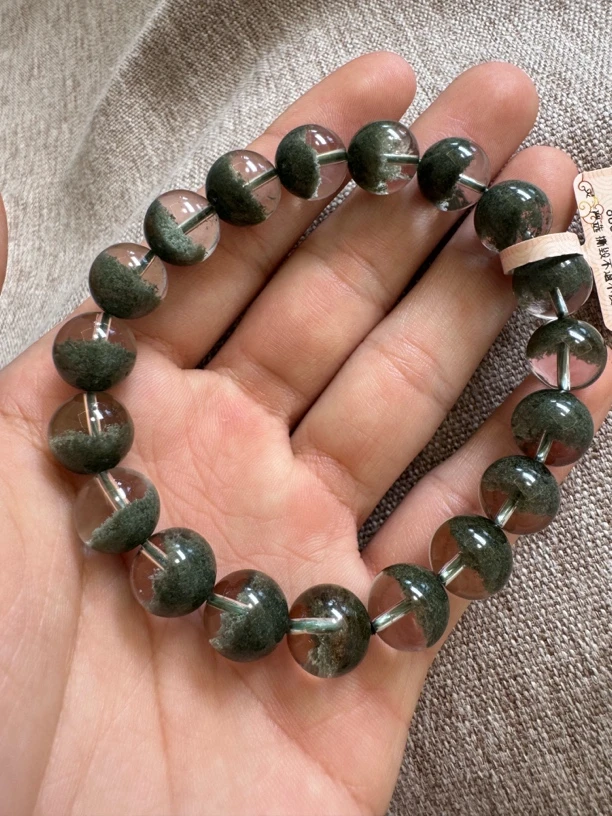 自然水晶严选  天然绿幽灵聚宝盆