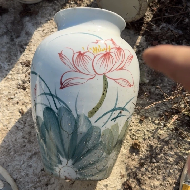 微瑕景德镇手工陶瓷花瓶