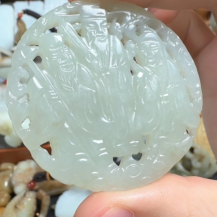 和田玉未镶嵌挂件