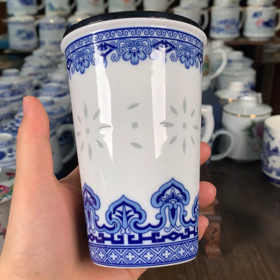 蓝***球景德镇陶瓷高温瓷