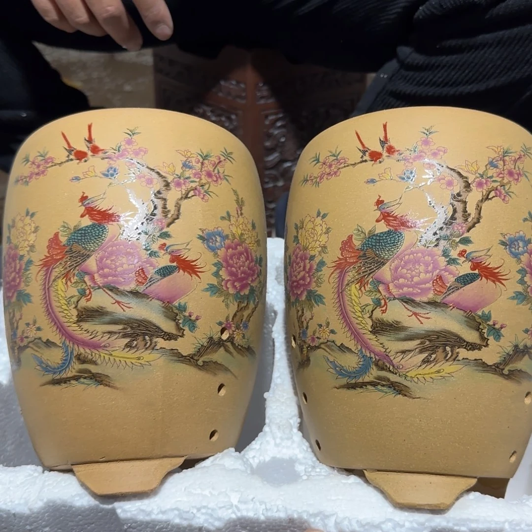 紫砂花盆口径15高度28