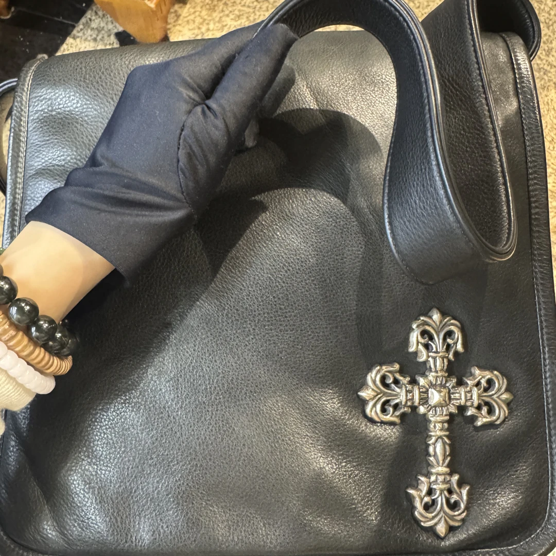 95新 Chanel/香奈儿 夏七中古 克罗心超大火焰十字斜挎