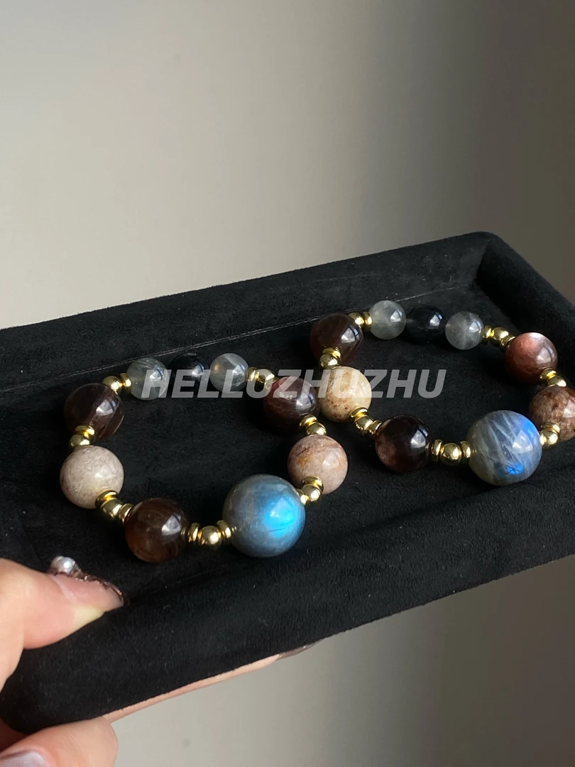 合金手链 “月魄影金” 原创设计百搭手链 （默认微瑕多样性发其一）