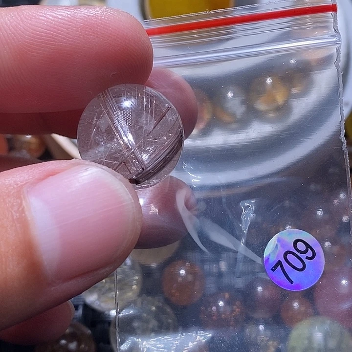 香***宝手链发晶未镶嵌天然水晶手串