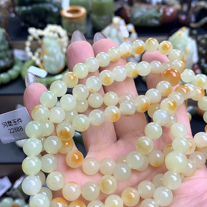 C***a透闪石质玉未镶嵌项链