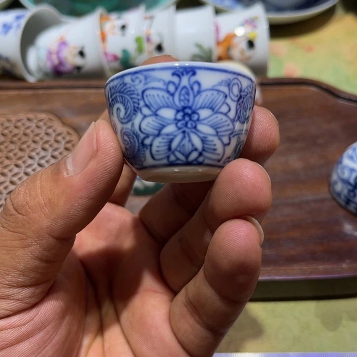 纯手绘精品盖碗杯