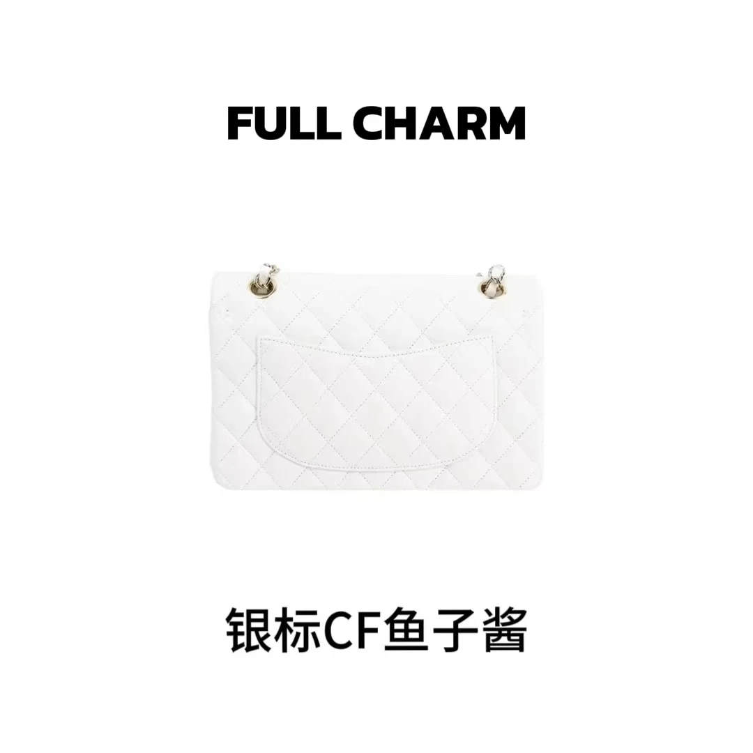 【 E115】FULL CHARM-银扣CF-百搭手提单肩斜挎包大容量通勤女包