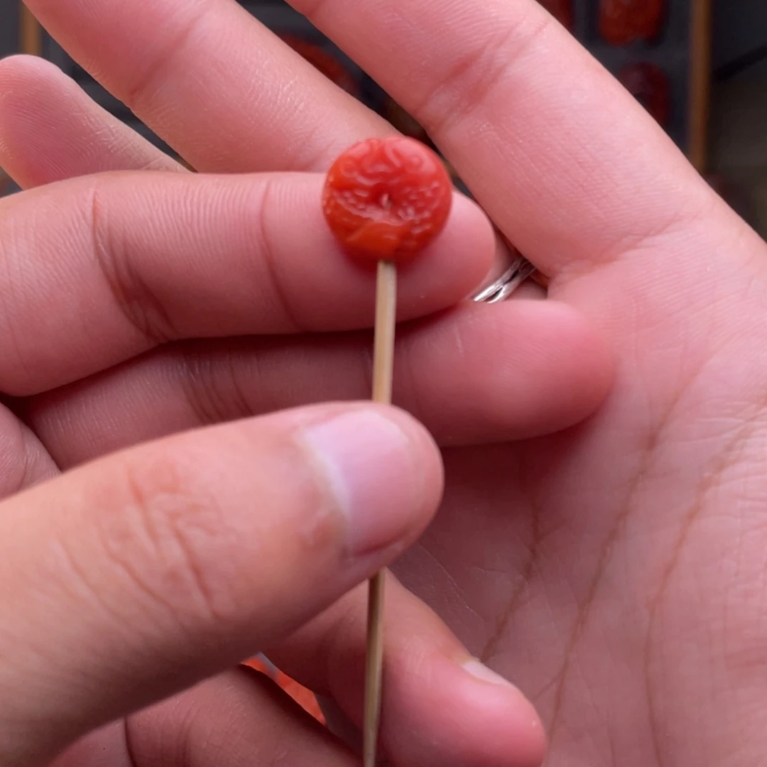 南红玛瑙未镶嵌配饰卡12mm