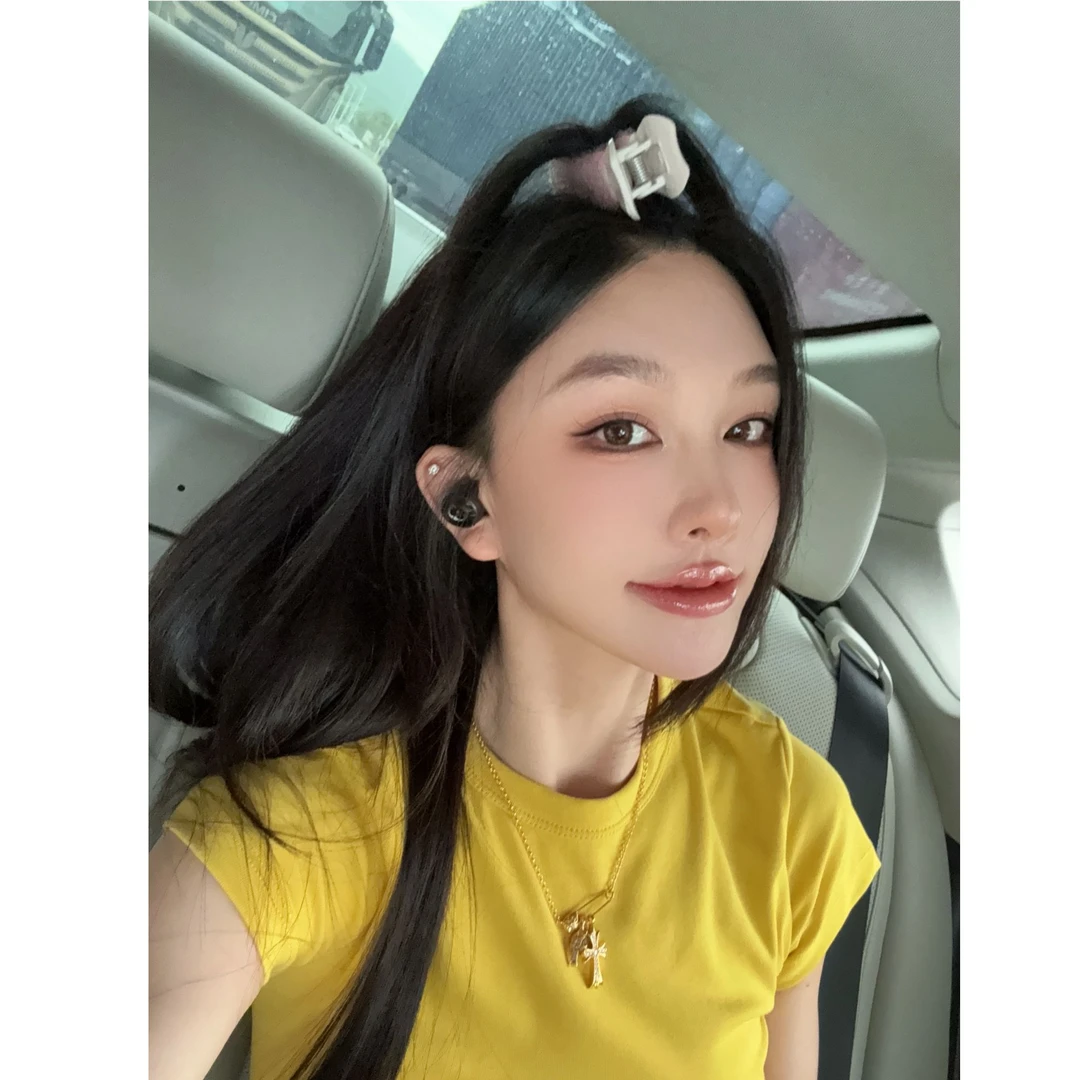 lele 2025夏季修身净版显瘦短袖T恤上衣 2504082TX