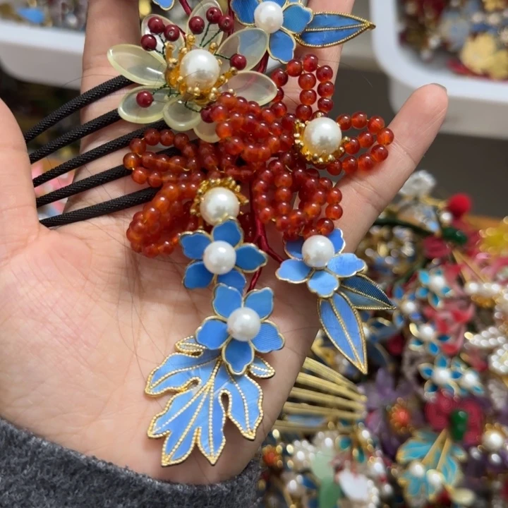 醋酸铁合金瑕疵鹅毛仿点翠