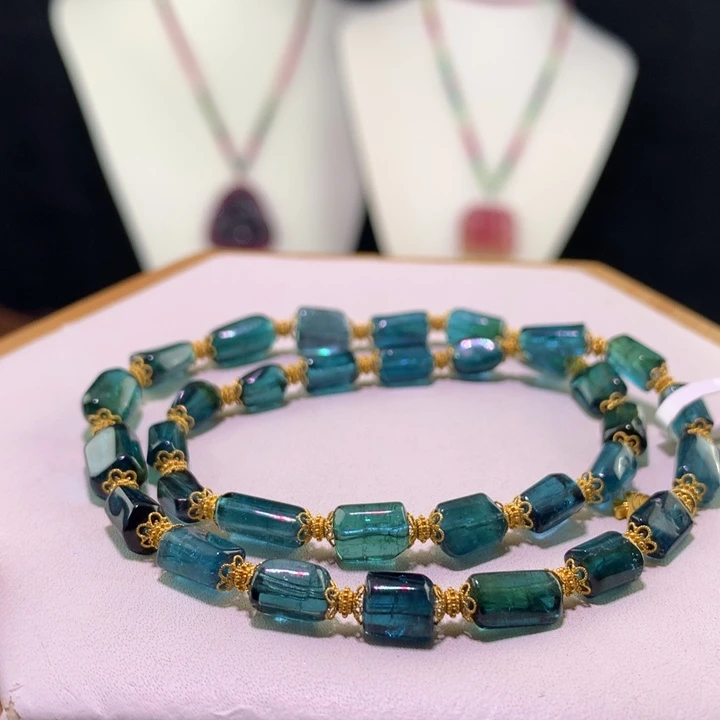 双色碧玺手链未镶嵌