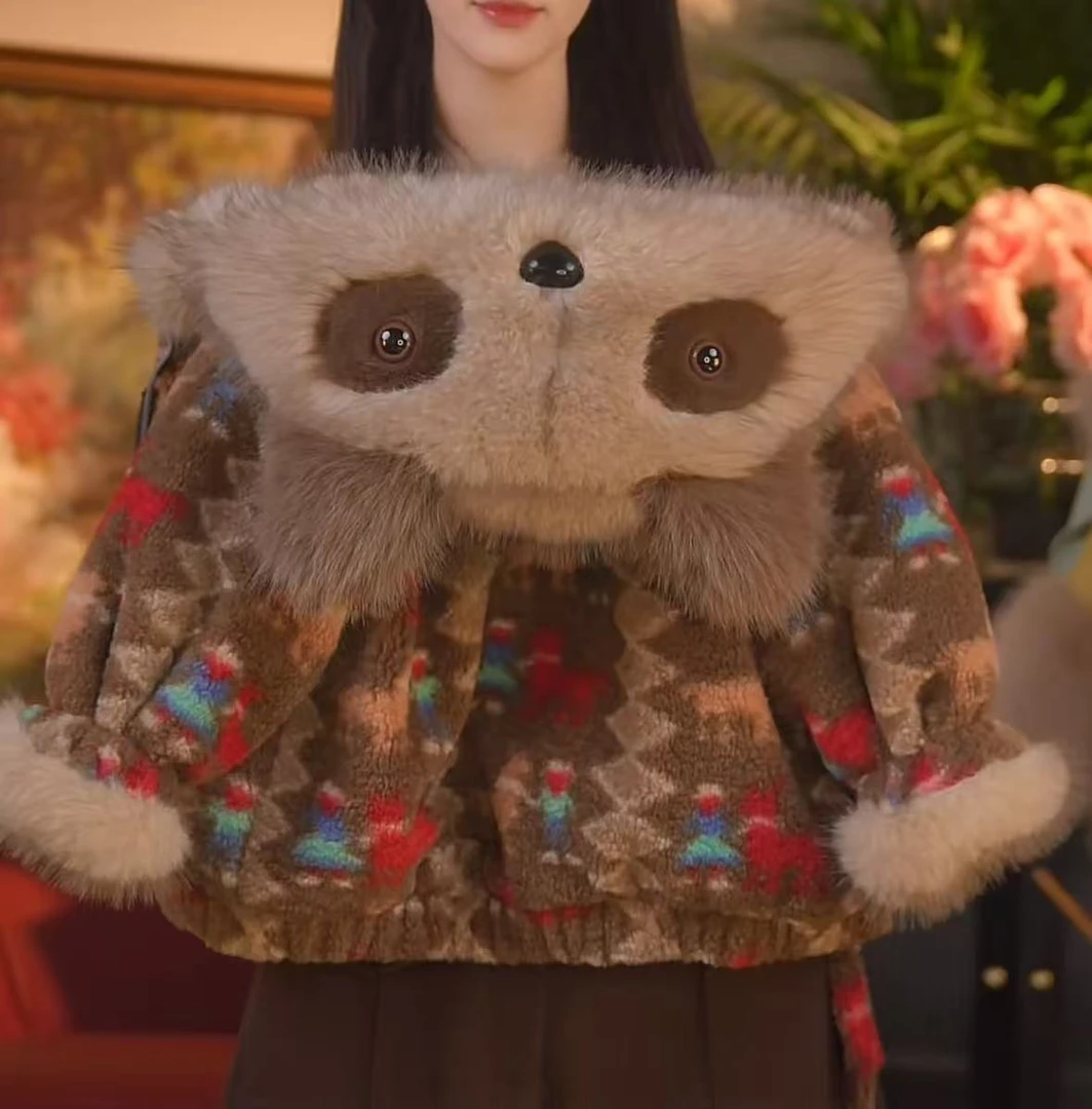 洛茵【松栗小熊】2025新款冬款女童洋气时尚加厚外套