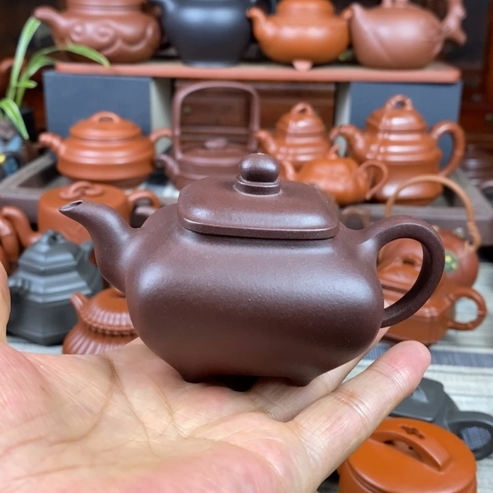 茶壶紫砂全手工传炉130-260cc原矿老紫泥特价