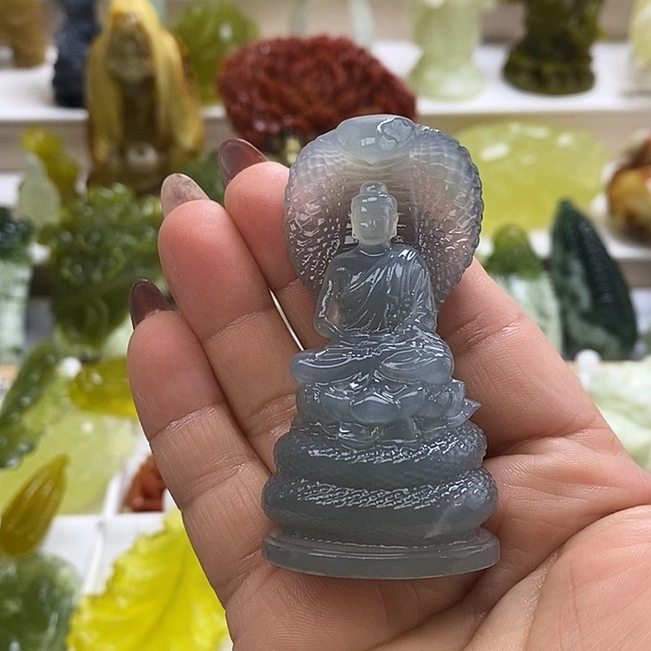 蛇纹石玉未镶嵌手把件