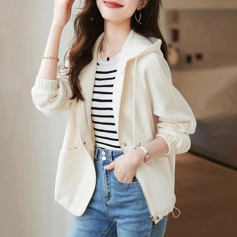 连帽短外套女士装早春秋季2025年新款小个子清冷爆款风衣时尚上衣