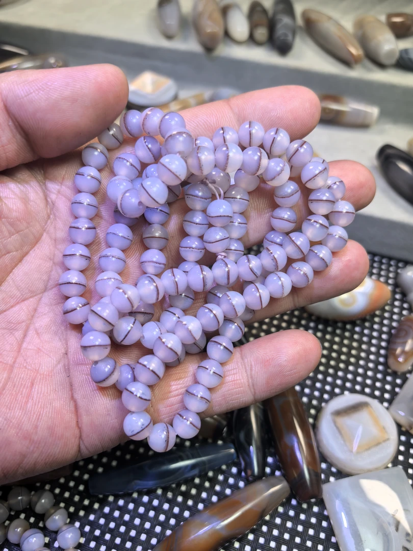 天然无优化玛瑙珠子