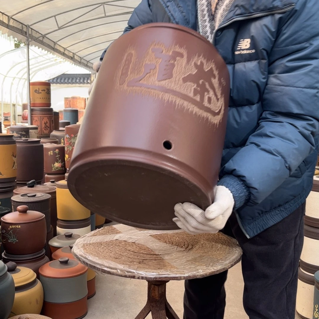 紫砂茶叶罐20龙头款