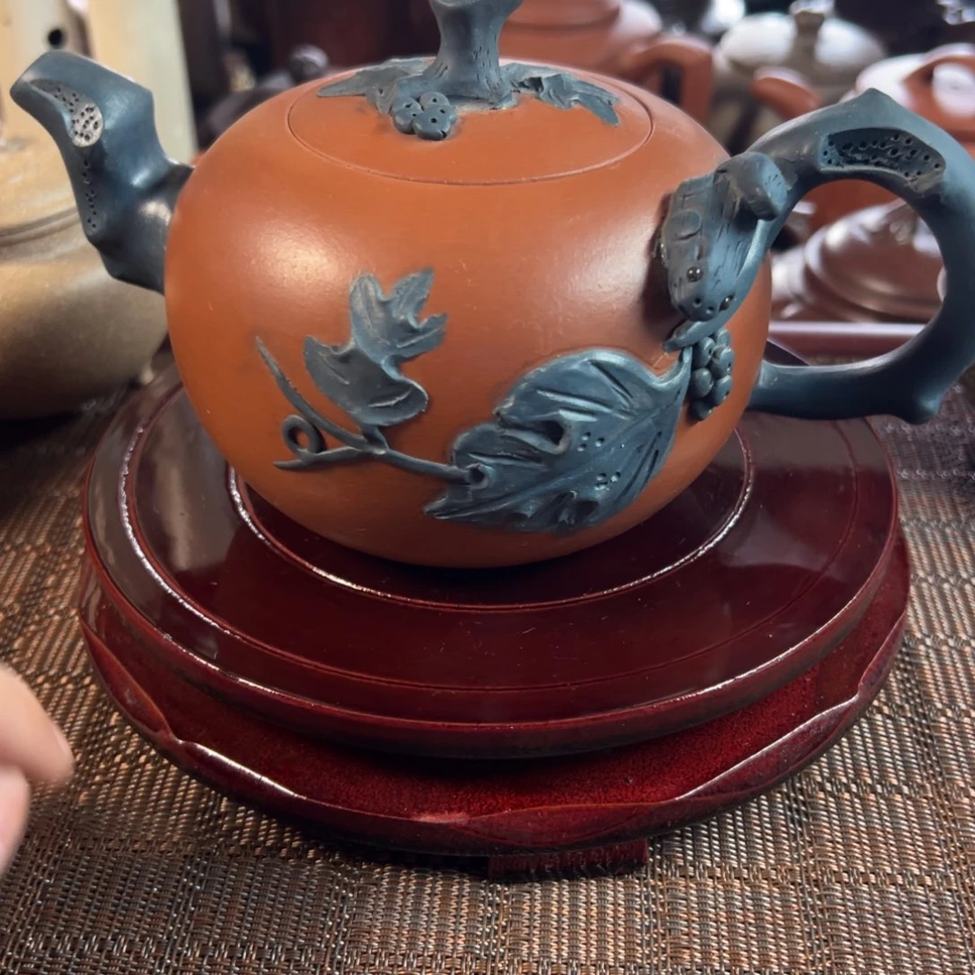 茶壶紫砂宜兴原矿紫砂壶450毫升容量