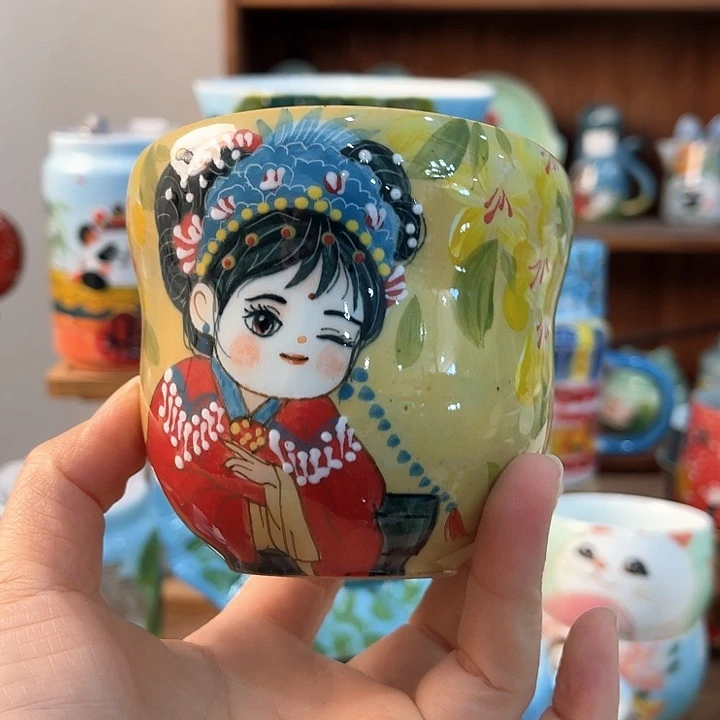 陶景德镇釉下手绘陶瓷