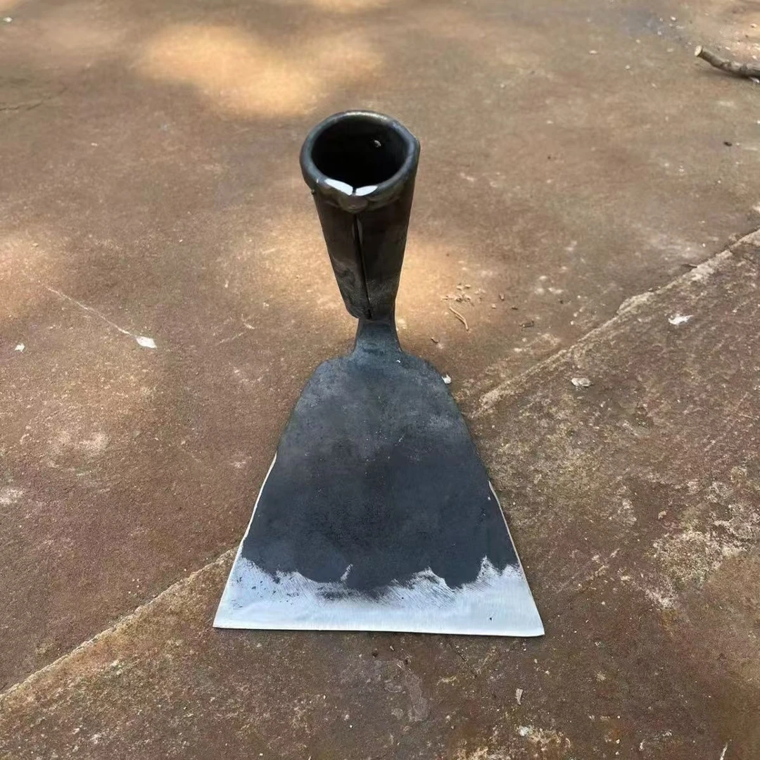 弹簧钢农用工具除草锄头果园专用挖土挖地开荒木柄一体户外农具