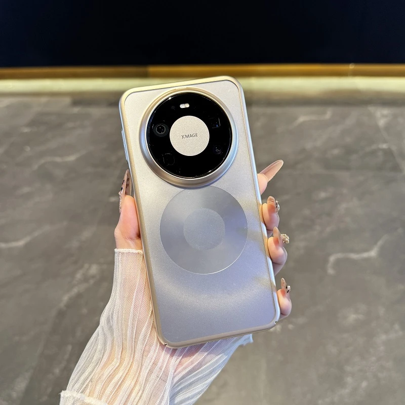 原机色磨砂电镀适用于华为mate80promax手机壳超薄透明mate80防摔