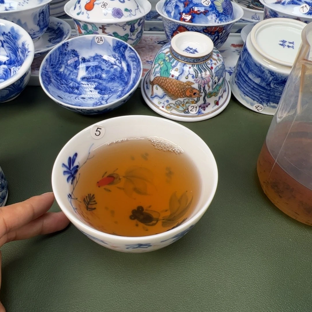 景德镇纯手工纯手绘茶具木木5