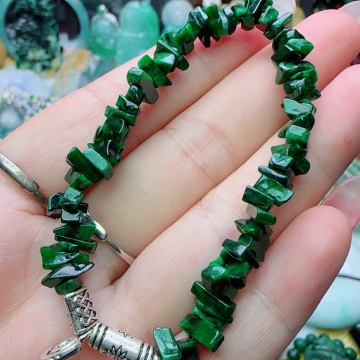 颈饰未镶嵌翡翠天然A货84