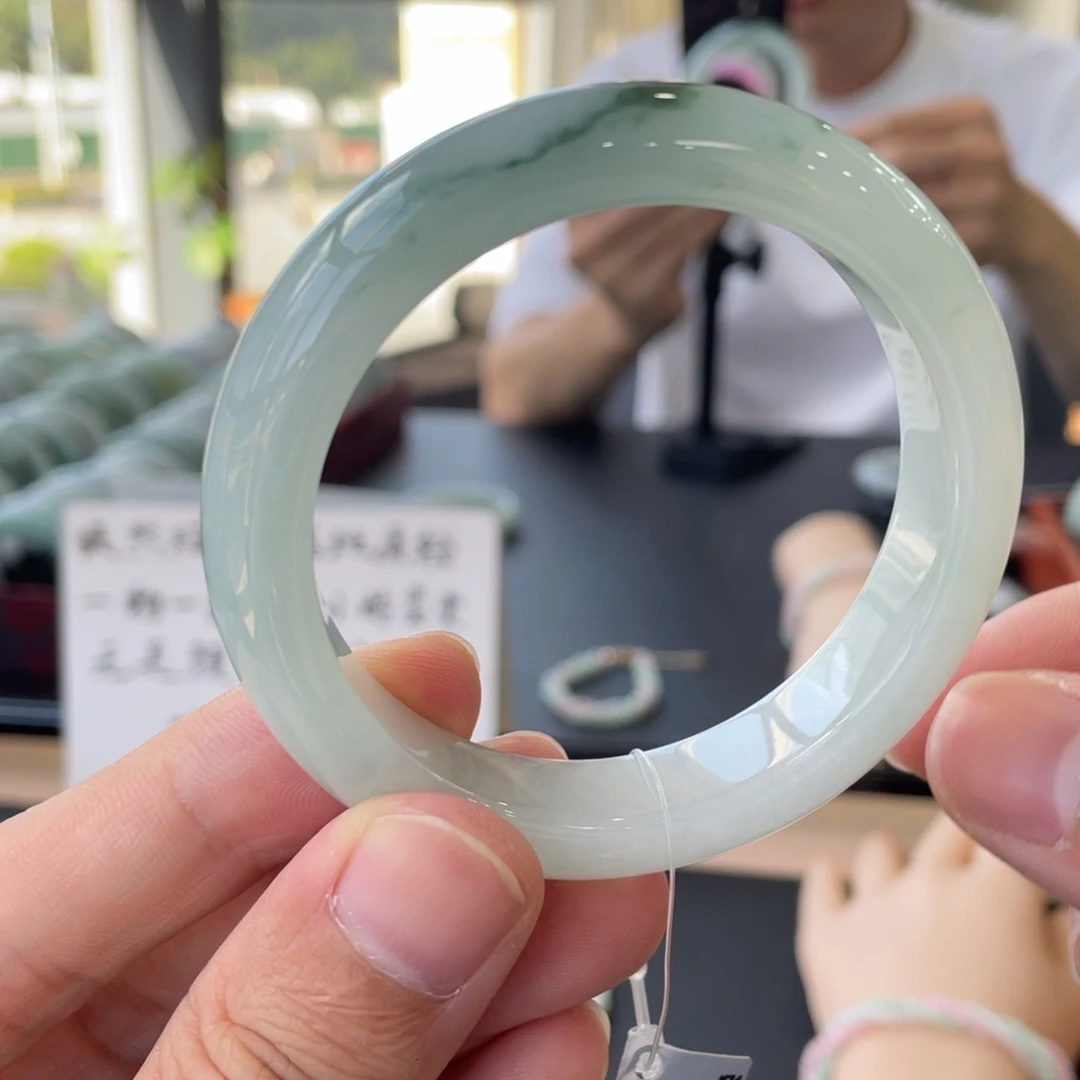 翡翠未镶嵌手镯8号链接54.2