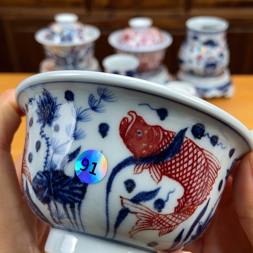 手绘现代茶具非古董