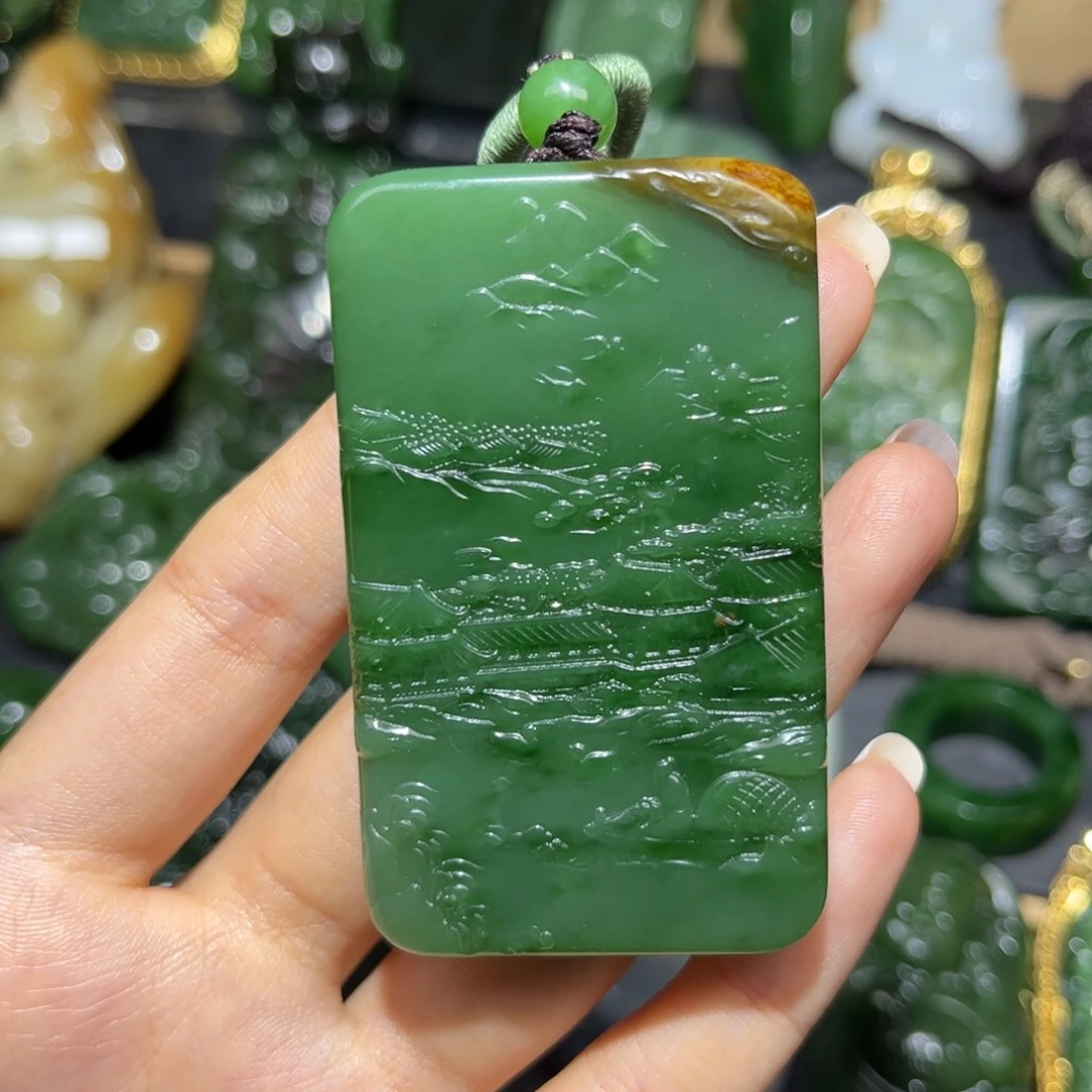 和田玉未镶嵌颈饰