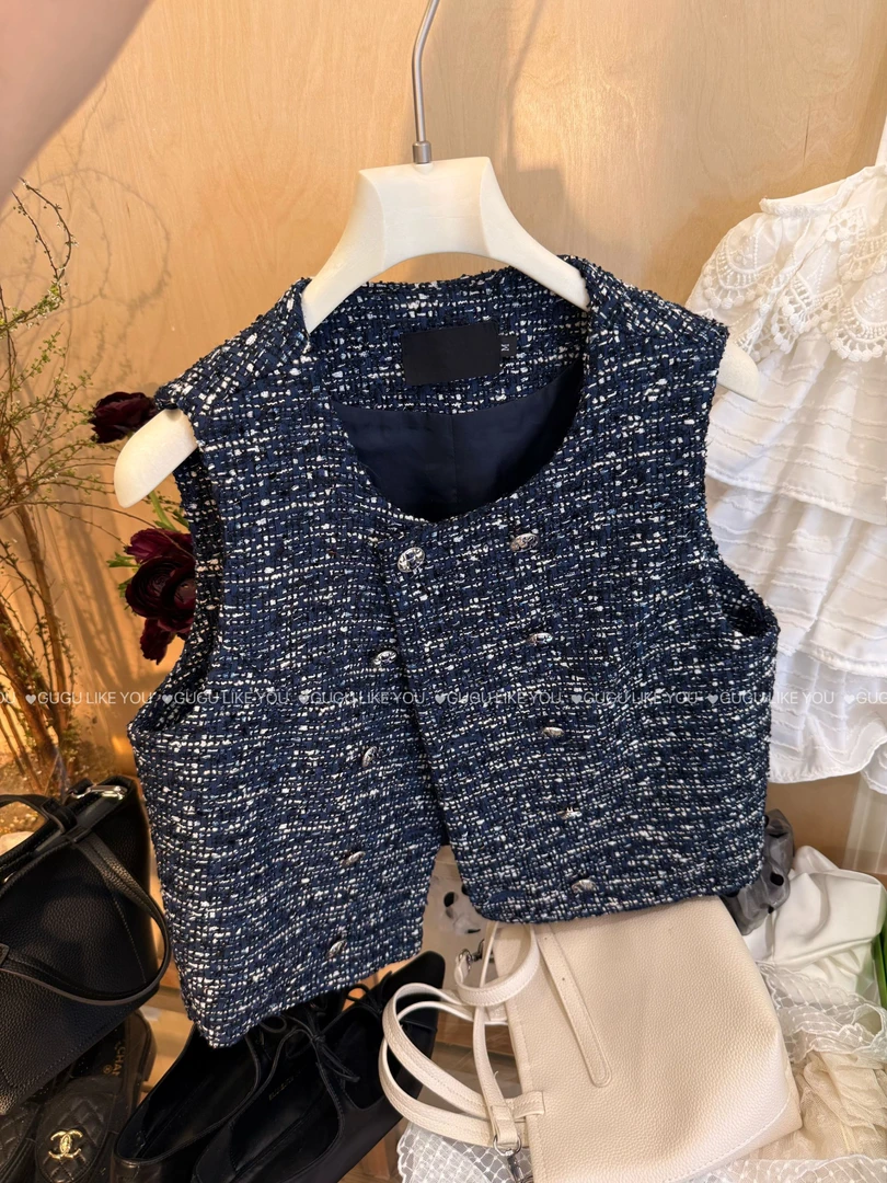 【古古】03.07 新款薄款马甲宽松型马夹气质百搭G25205