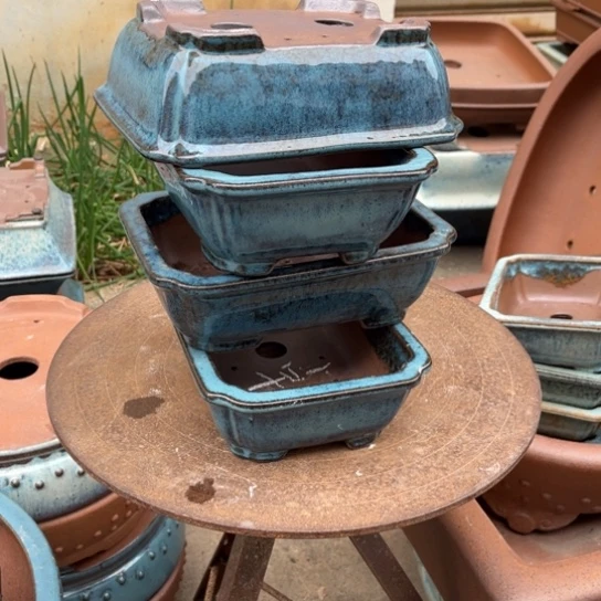 紫砂花盆卓*高温釉处理