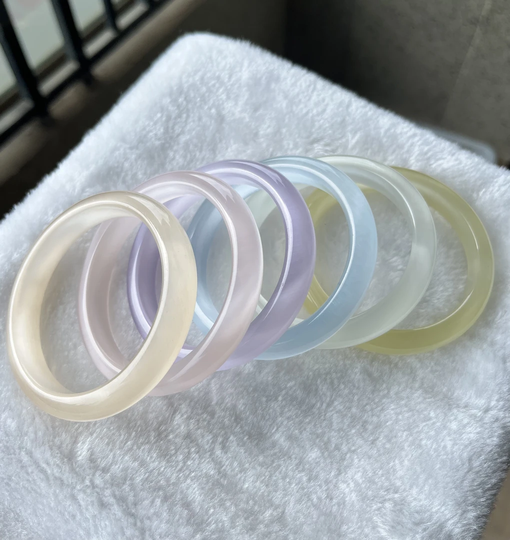 非金属玻璃手镯  手镯 （清C）精品猫眼手镯冰透夏日搭配少女