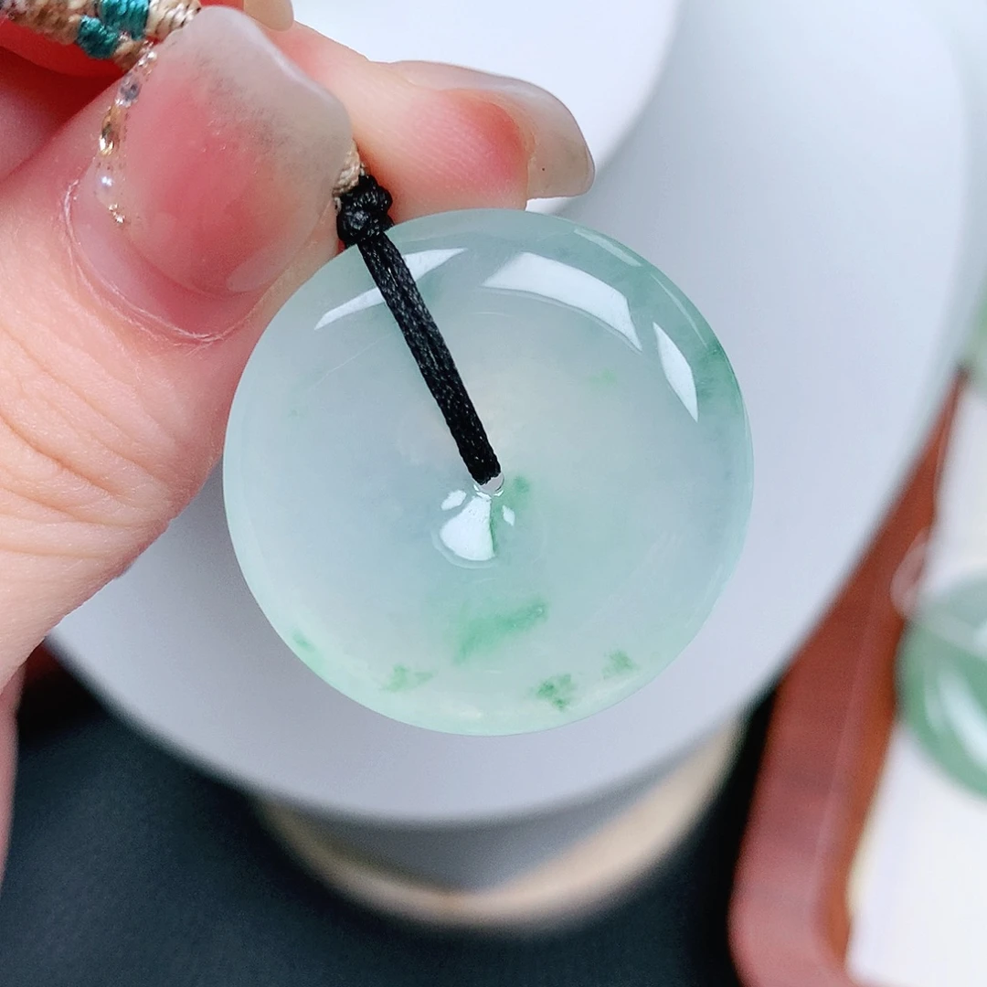 翡翠未镶嵌颈饰平安28-5.7