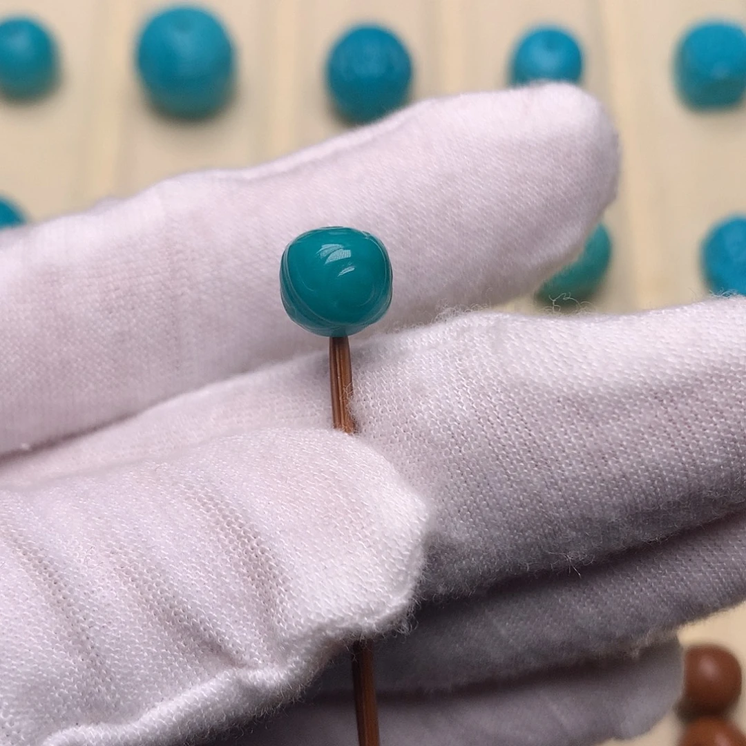 @***来绿松石未镶嵌绿松石博古8.3