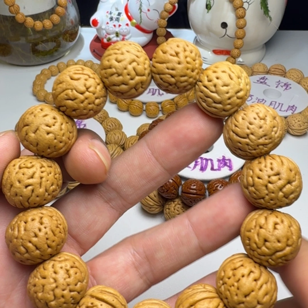 文***桃核吊坠文玩桃核手串