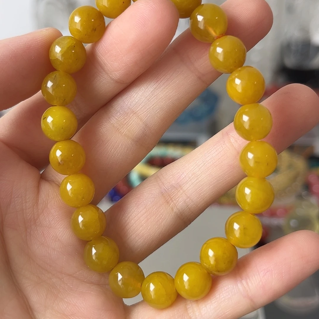 水晶手链未镶嵌矿坑黄兔毛微瑕