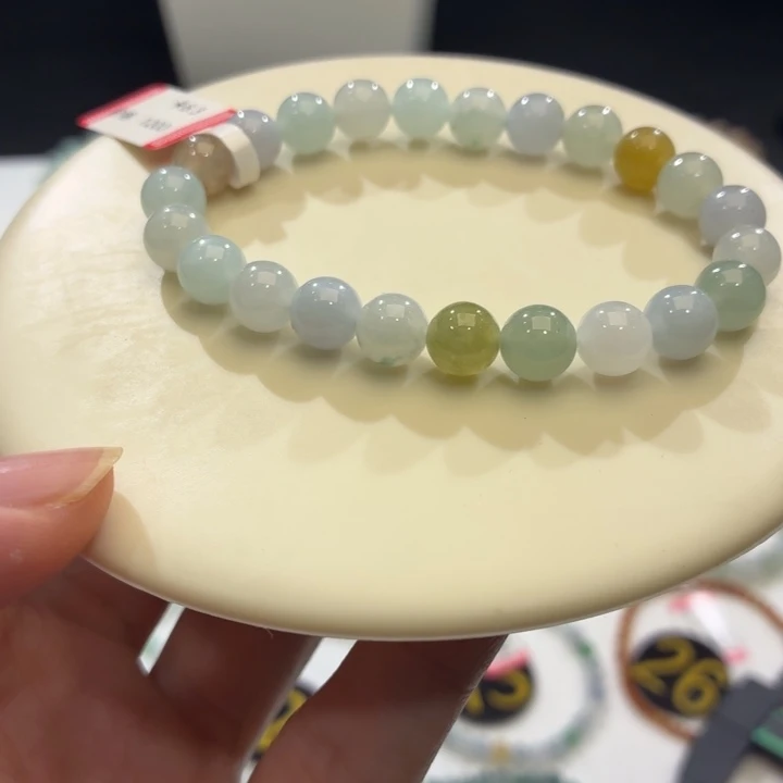 翡翠未镶嵌手链卡8.3