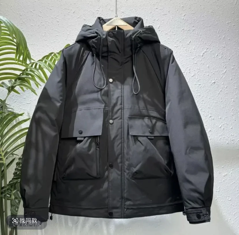 【极寒系列】89039秋冬新款六防大口袋保暖连帽防寒服外套S