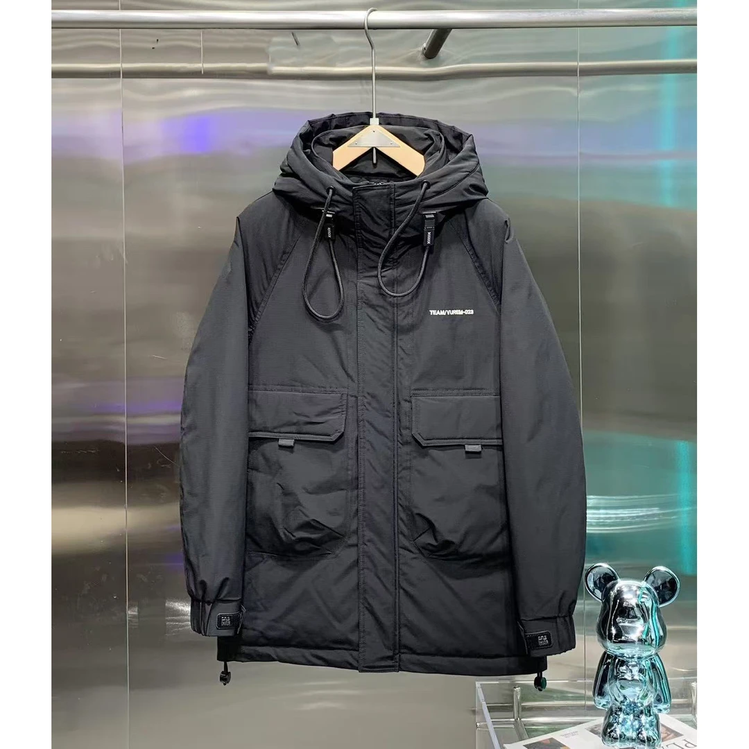 Z-6115【冬季中长款】情侣工装冲锋衣时尚防寒服外套.