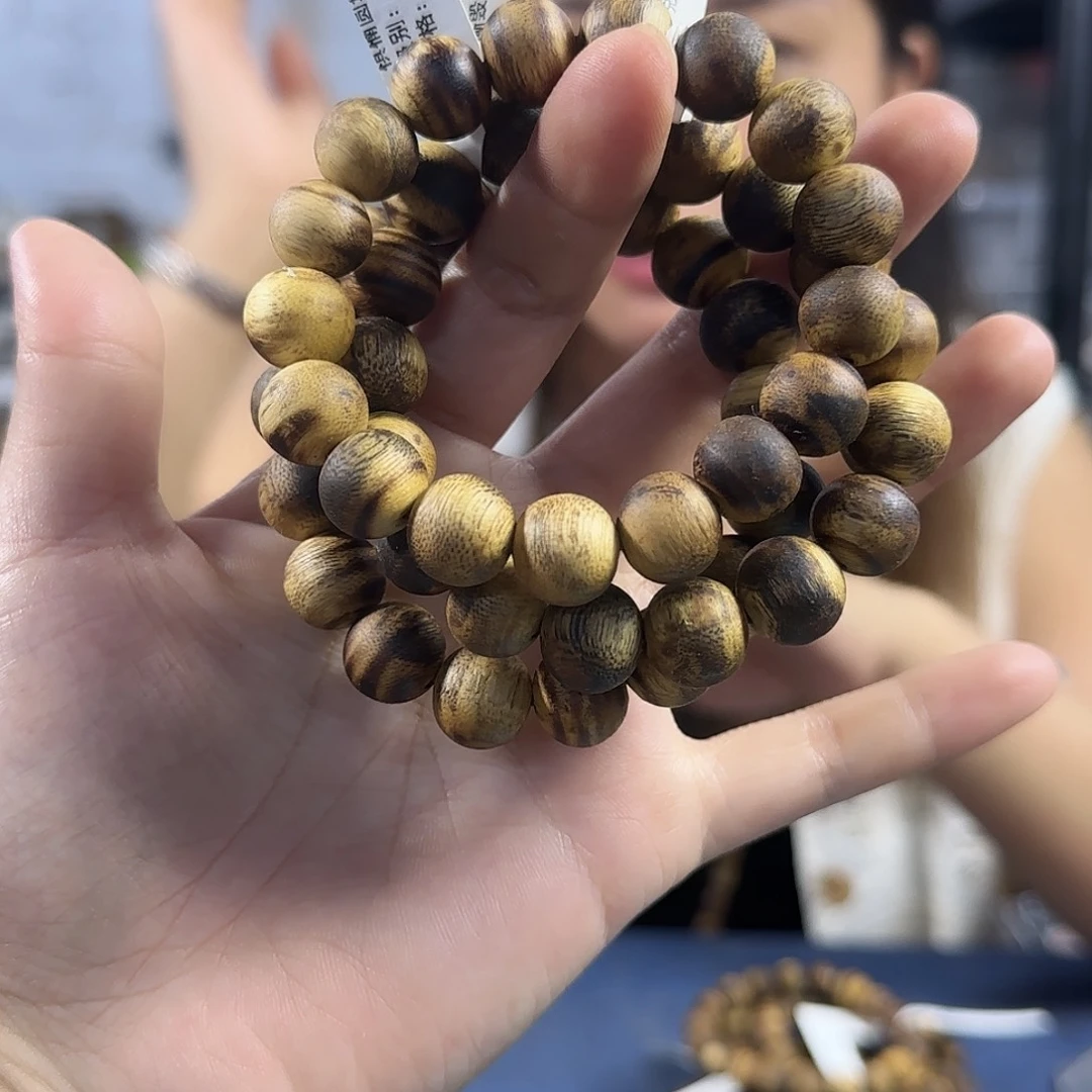 手串沉香棋楠圆珠单圈1.2/8克多样性发一