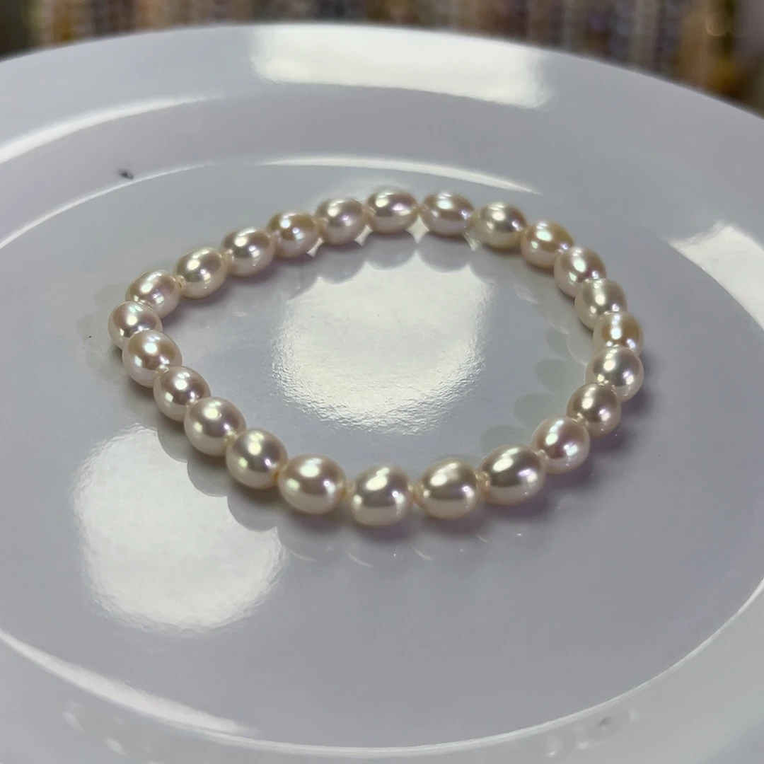 淡水珍珠手绳钛钢