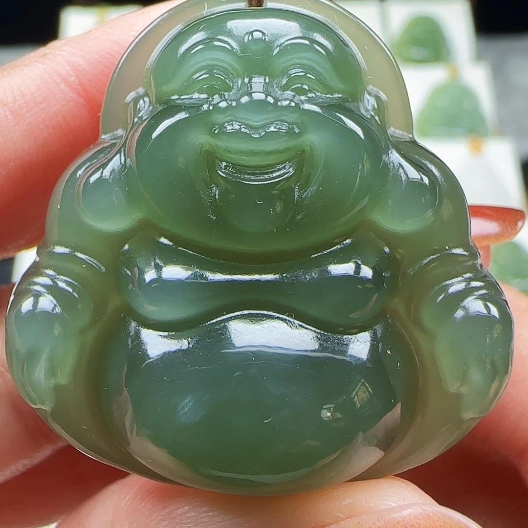 和田玉未镶嵌吊坠(赠链)