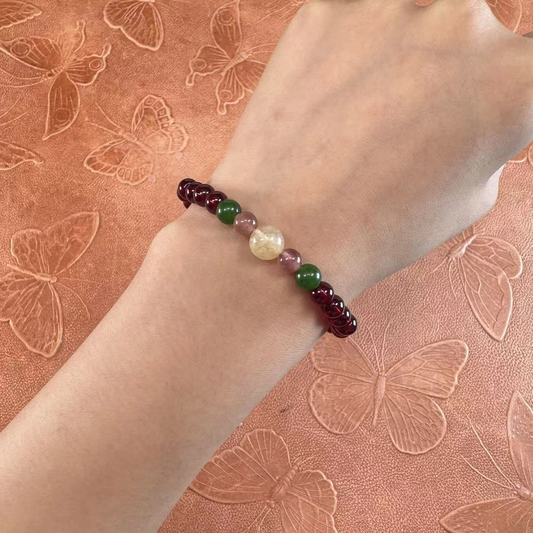 石榴石精美单圈手串MK983