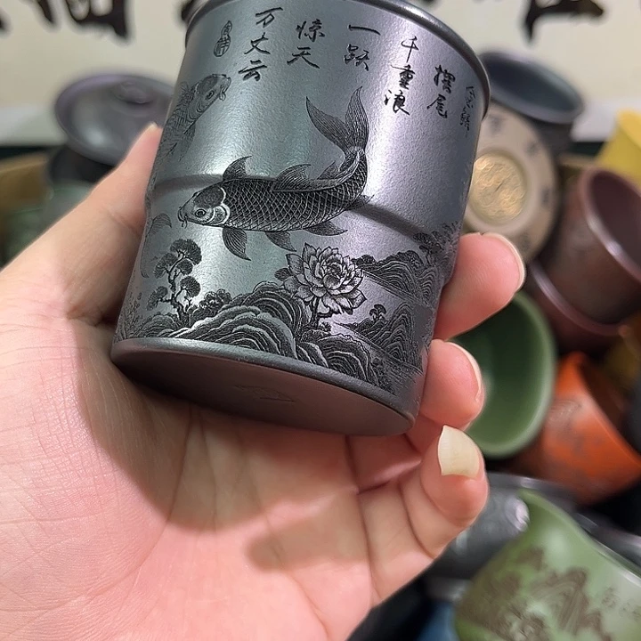 茶杯紫砂全手工紫砂主人杯