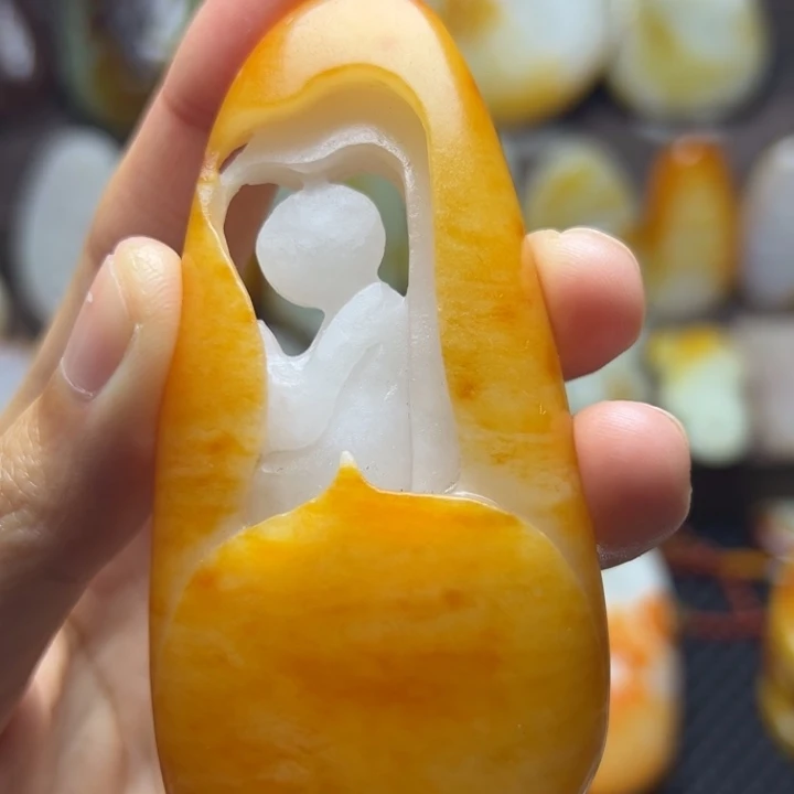 和田玉未镶嵌颈饰