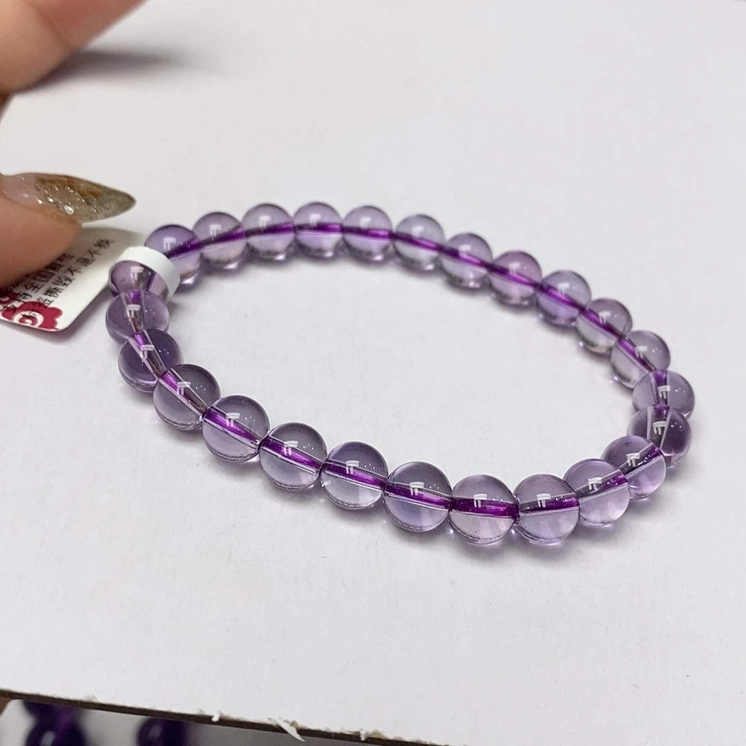 未镶嵌珠宝半成品紫晶玻利维亚7m