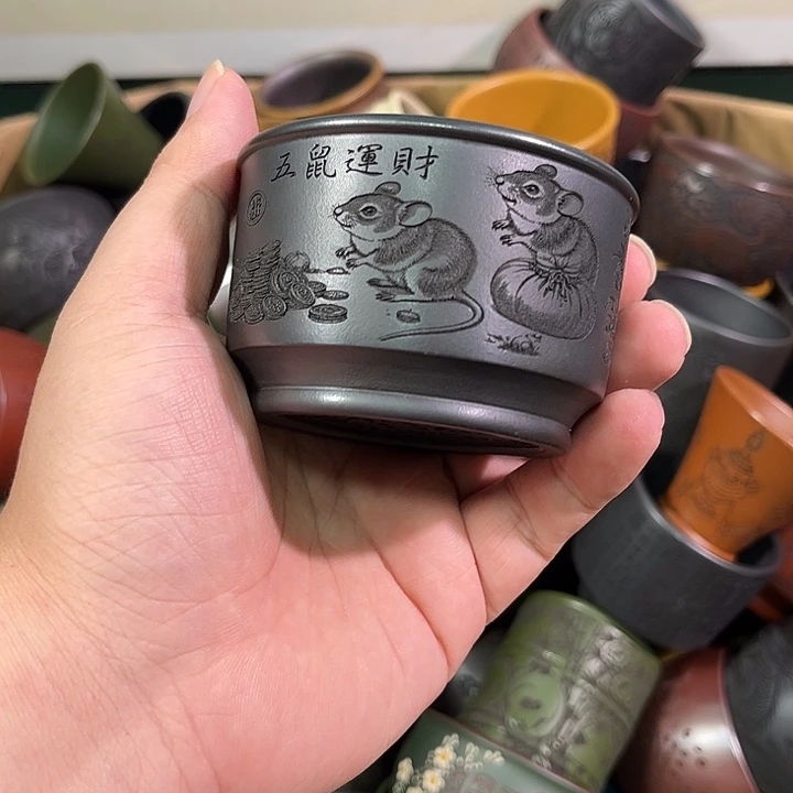 茶杯紫砂全手工紫砂主人杯