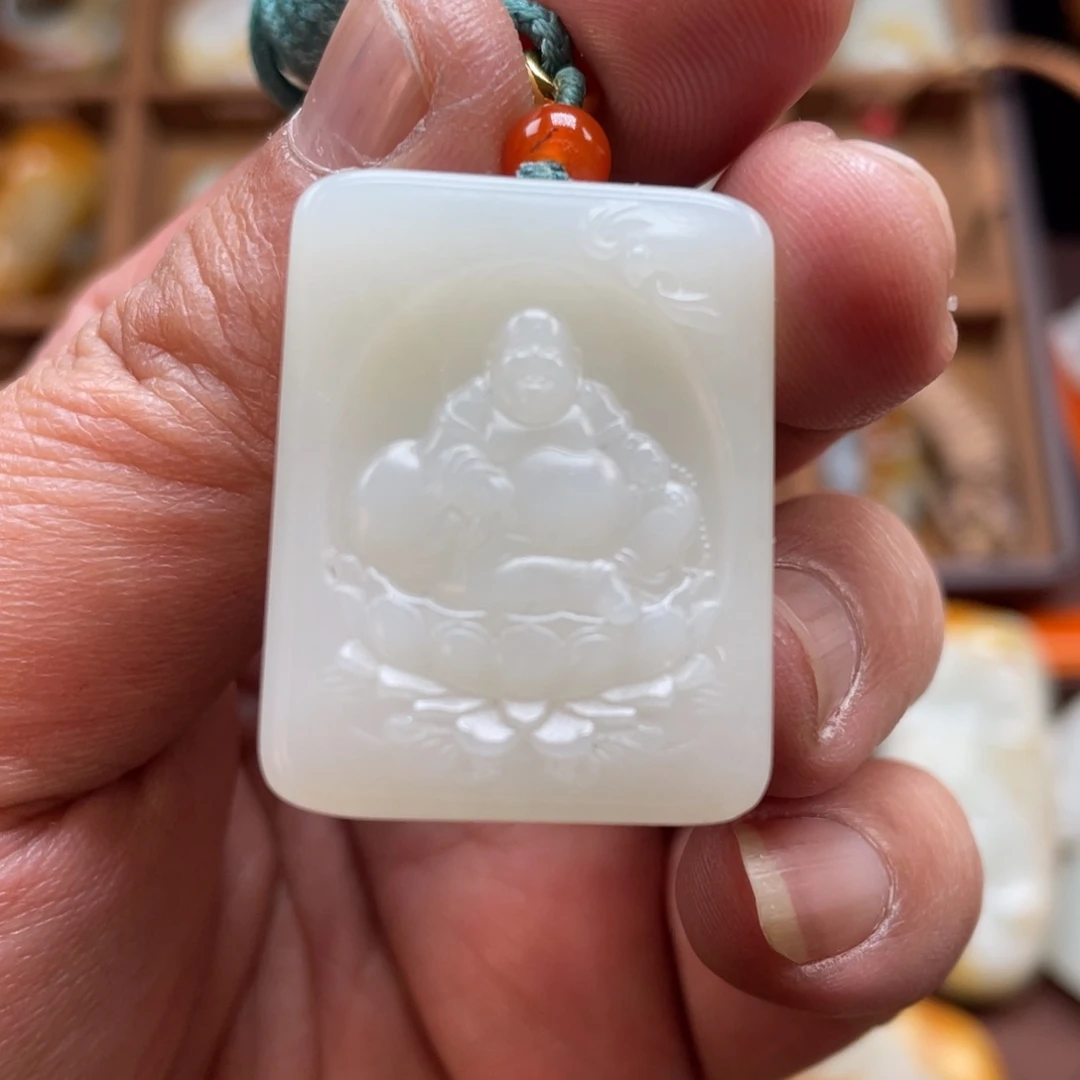 和田玉未镶嵌挂件